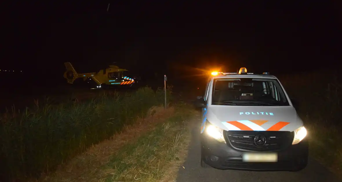 Nachtelijke inzet van traumahelikopter in polder - Foto 5