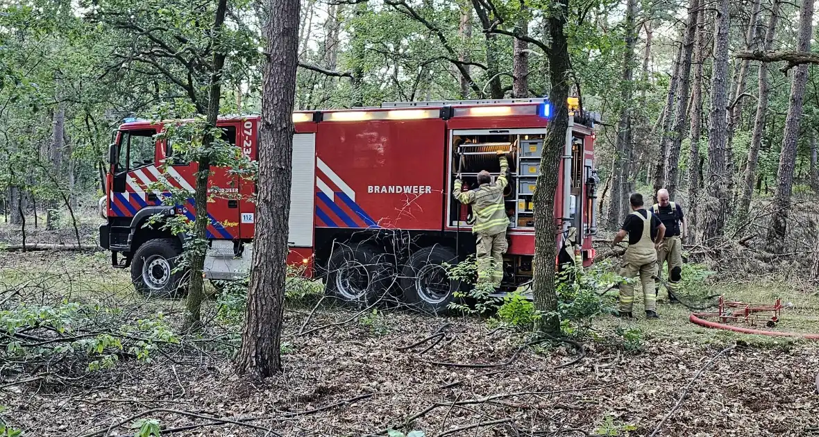 Opnieuw brand in bosgebied