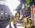 Hoogwerker door brand verwoest