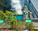 Brand in bouwcontainer slaat over naar opslaghok