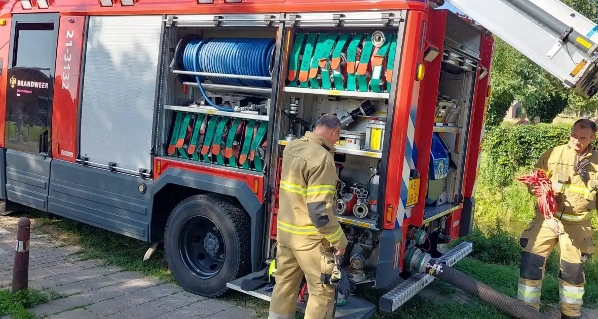 Enorme brand in loods met stro - Foto 4