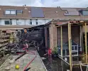 Veel schade na brand in achtertuin