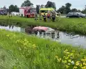 Flinke file door voertuig te water