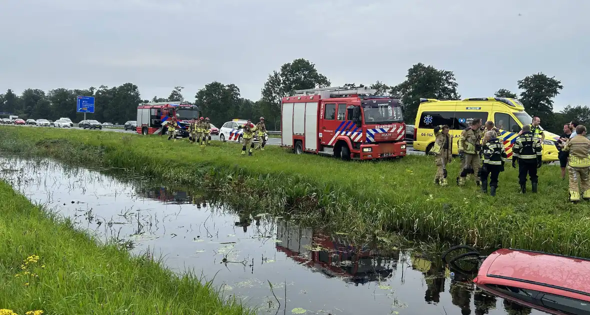 Flinke file door voertuig te water - Foto 1