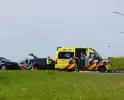 Motorrijder gewond bij ongeval op rotonde