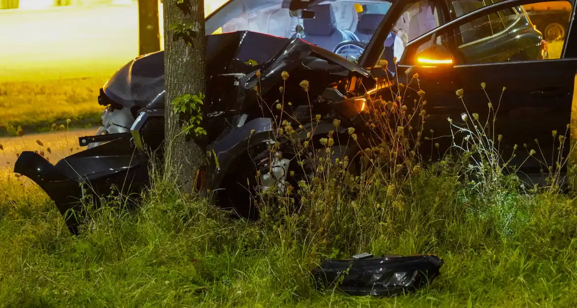Automobilist klapt op boom - Foto 10