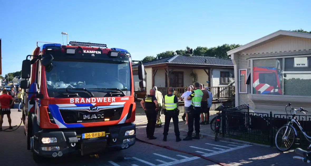 Brand bij woonwagen snel onder controle