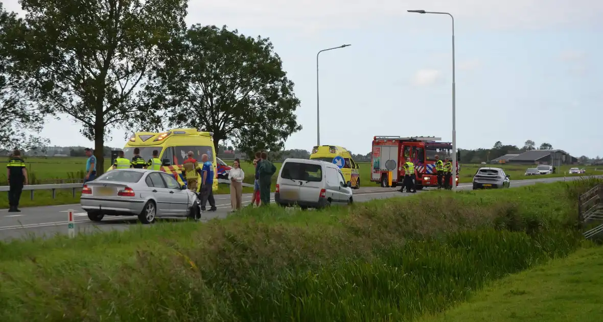 Gewonde bij botsing op kruising