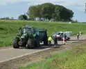 Persoon in botsing met tractor