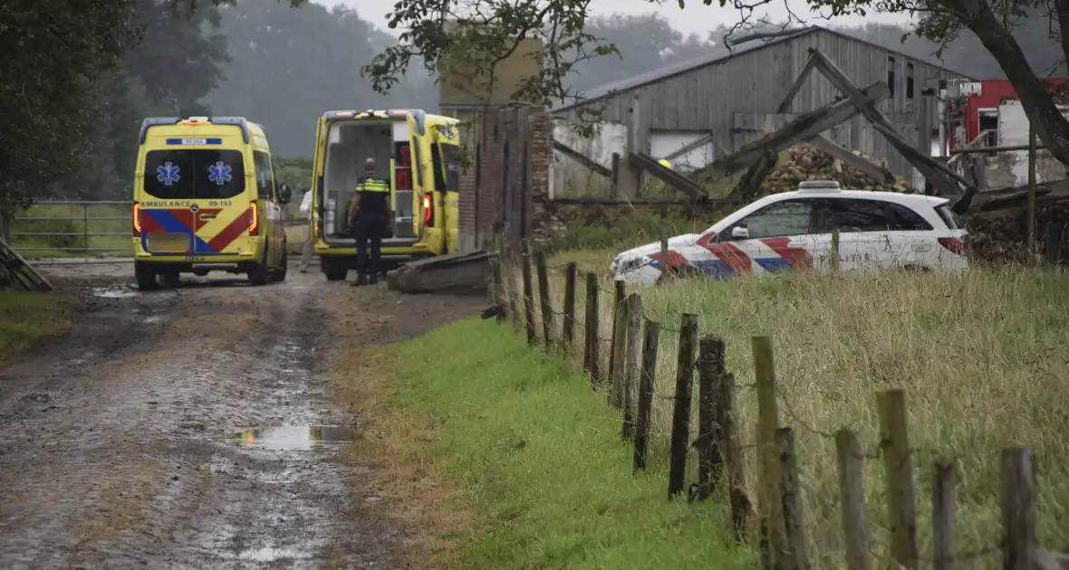 Twee gewonden bij ernstig incident bij boerderij