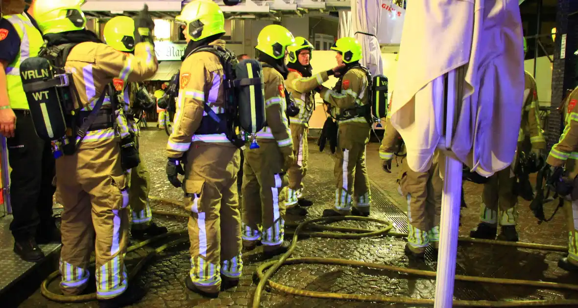 Grote brandoefening op kermis - Foto 2