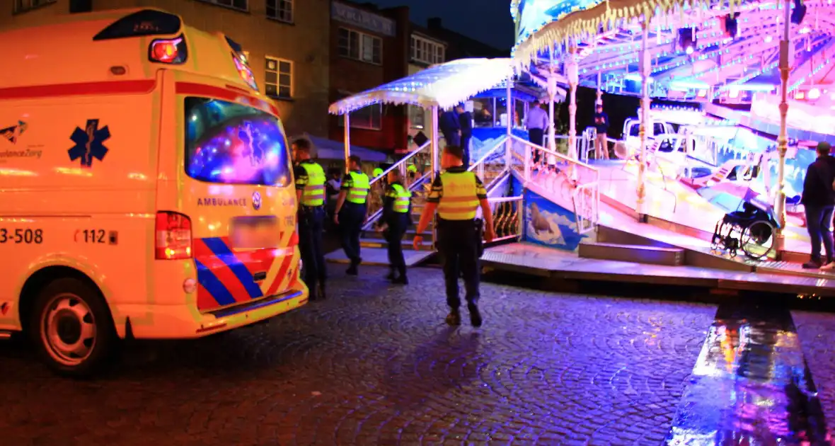 Grote brandoefening op kermis - Foto 3