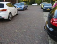 Botsing tijdens verlaten van parkeerplek