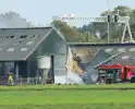 Grote brand in koeienstal