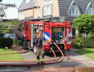 Fikse brand in tuinhuis in achtertuin