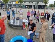 Demonstratie door XR voor gemeentehuis