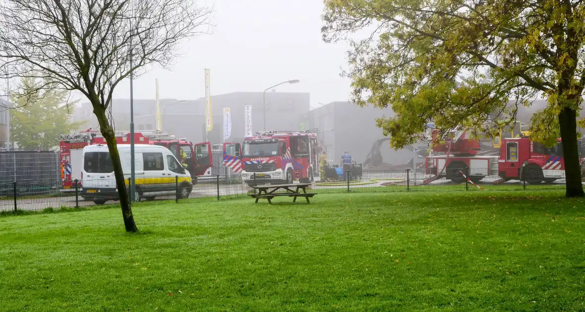 Nablussen en controle Brand Woerden