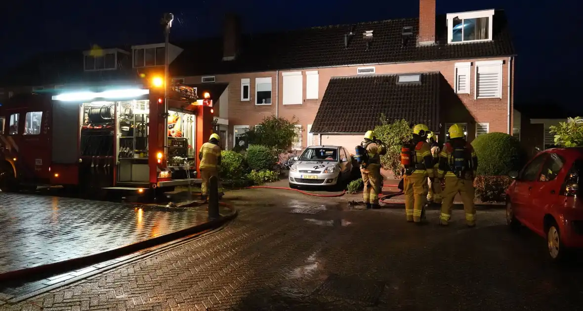 Veel schade door brand op zolder