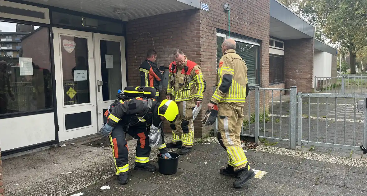Kranten in brievenbus in brand