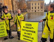 Demonstratie bij torentje na winst PVV