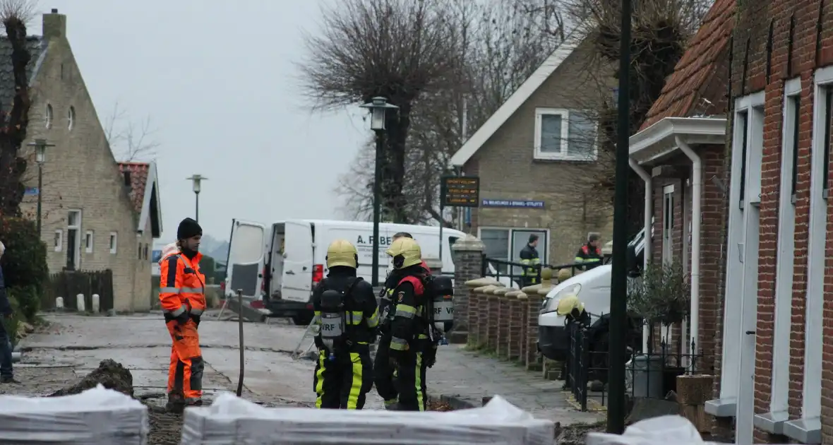 Gaslekkage door wegwerkzaamheden