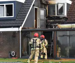 Grote brand in vrijstaande woning