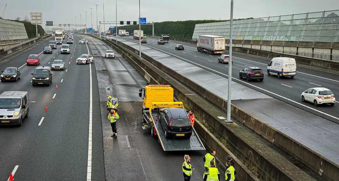 Eenzijdig ongeval op de snelweg