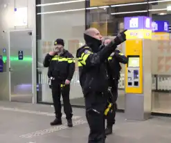 Treinstation ontruimd na aantreffen verdachte tas