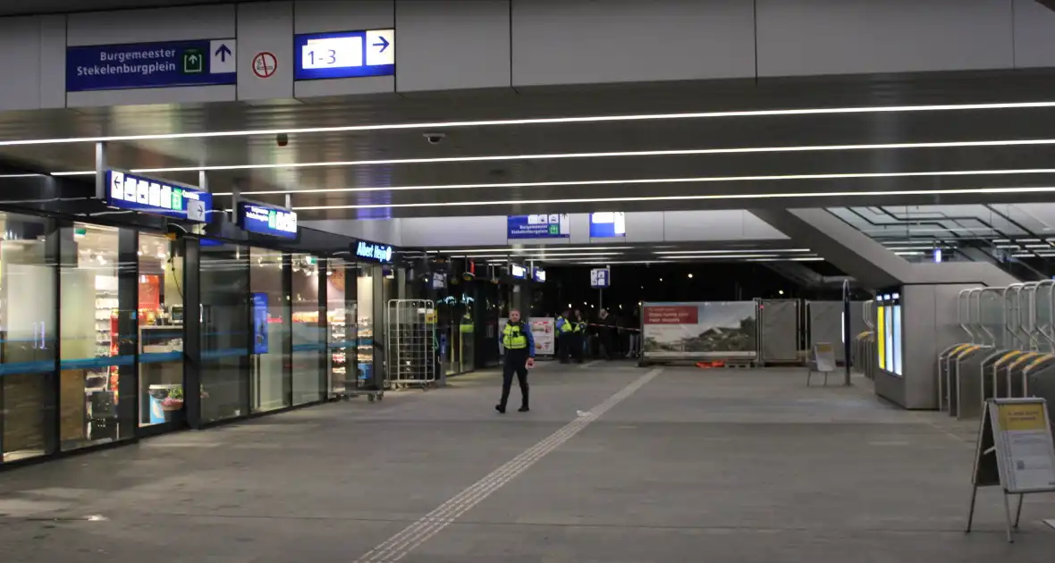 Treinstation ontruimd na aantreffen verdachte tas - Foto 1