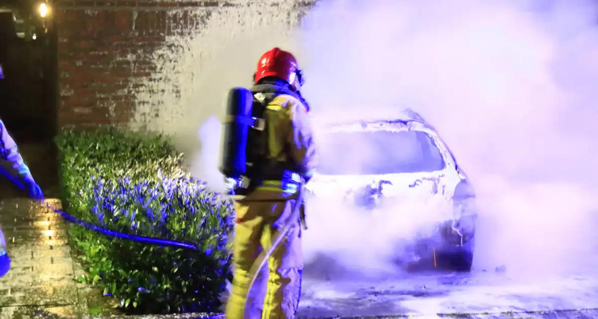 Geparkeerde auto volledig verwoest door brand - Foto 5