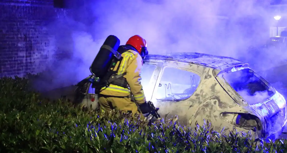 Geparkeerde auto volledig verwoest door brand - Foto 8