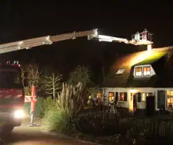 Schoorsteenbrand bij woonboerderij