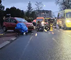 Gewonden en verkeerschaos na aanrijding