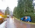 Automobilist rijdt boom omver