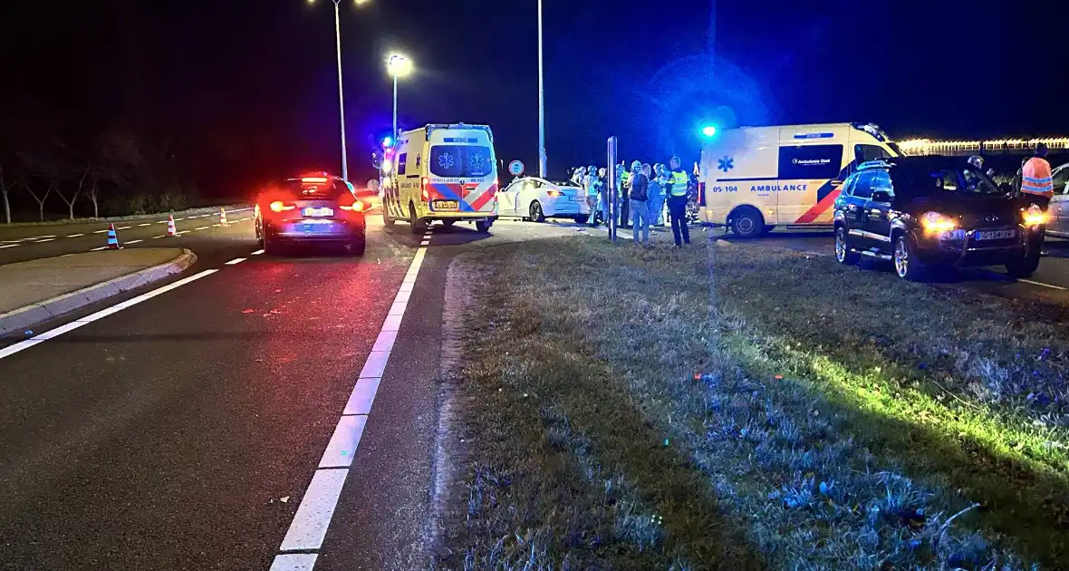 Ernstig ongeval tussen automobilist en scooterrijder