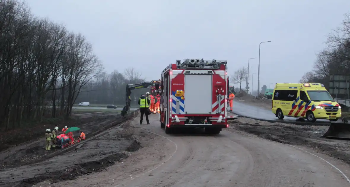 Persoon gevallen bij wegwerkzaamheden - Foto 1