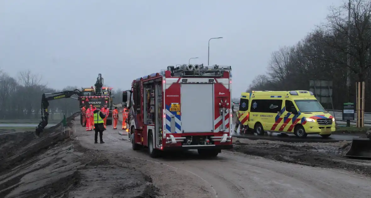 Persoon gevallen bij wegwerkzaamheden - Foto 3