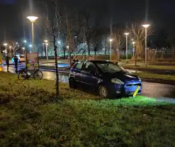 Fietser geschept door automobilist bij oversteken