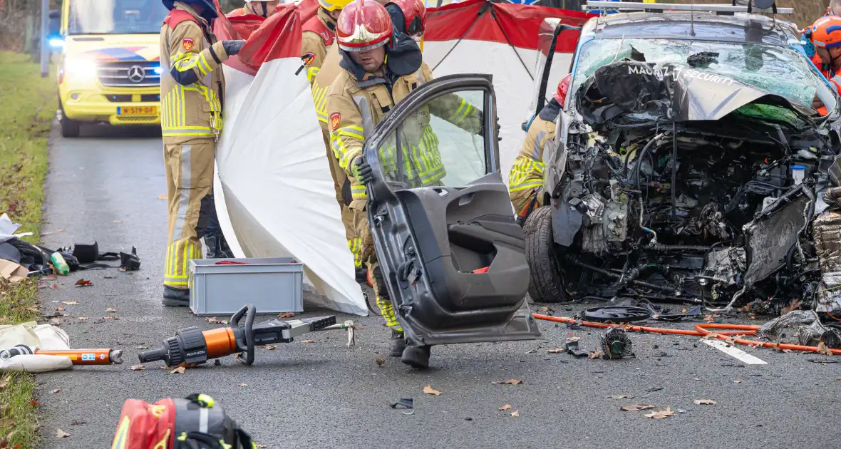 Bestuurder van bestelbus botst op boom - Foto 8