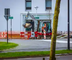 Waterleidingbreuk nabij 'Urban Villa' zorgt even voor minder drinkwater