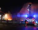 Gigantische brand in garage