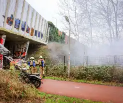 Schuur in volkstuin afgebrand