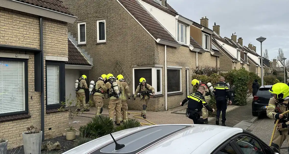 Woning vol rook door brand