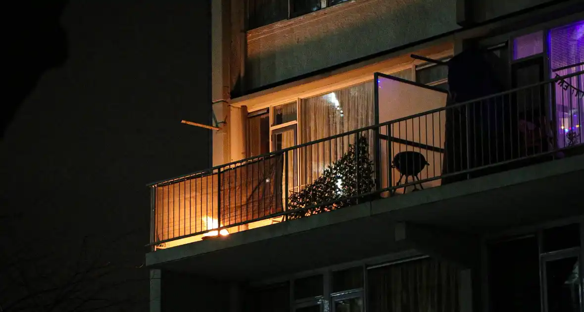 Brandweer ingezet voor vuurkorf op balkon - Foto 4