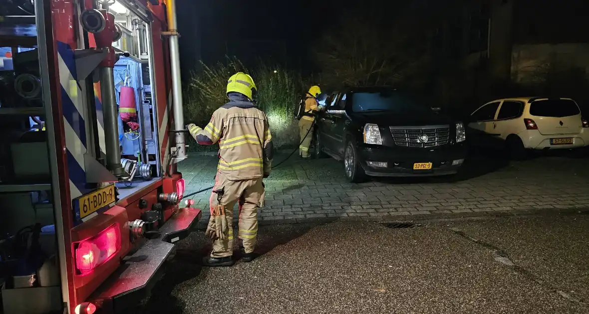 Beginnende autobrand snel geblust