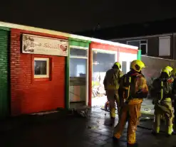 Brand in pizza zaak snel geblust