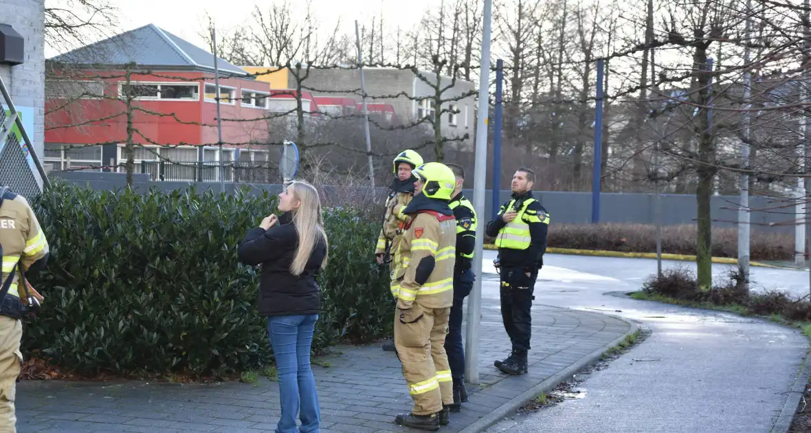 Brandweer onderzoekt brandalarm in schoolgebouw - Foto 3