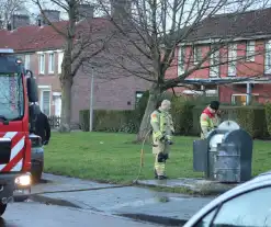 Brand in container door leeggooien vuurton