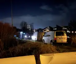 Politie en Recherche onderzoek in water bij Zernikebrug