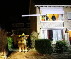 Rolluik van woning los door storm